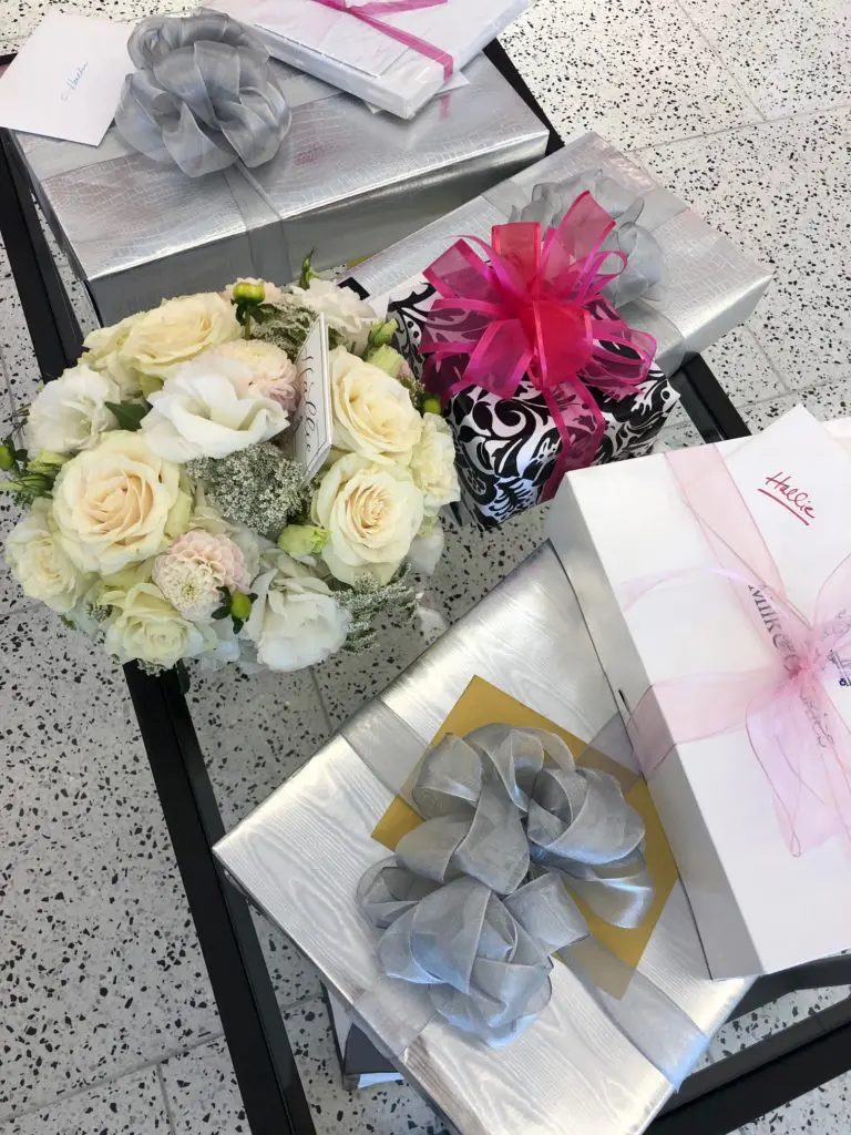 Presents for Hallie Vanderhider at her birthday party hosted by her bestie Fady Armanious, Tootsies creative director. 
(Courtesy Photo)