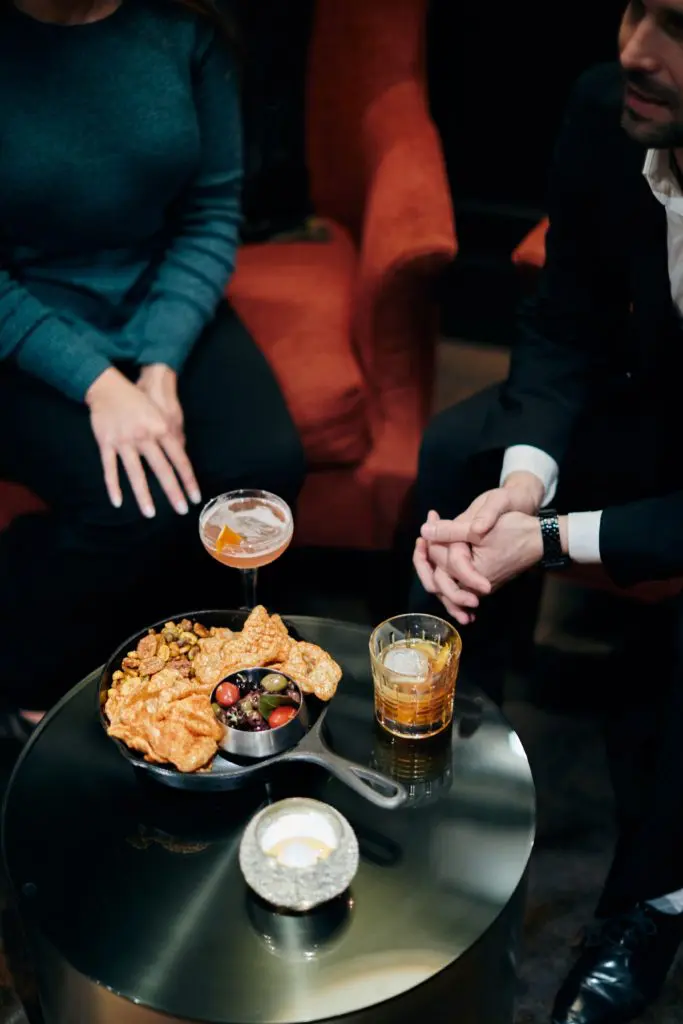 Romantic nights begin at La Reserve Whiskey Bar.