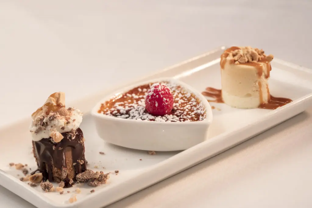A selection of desserts.