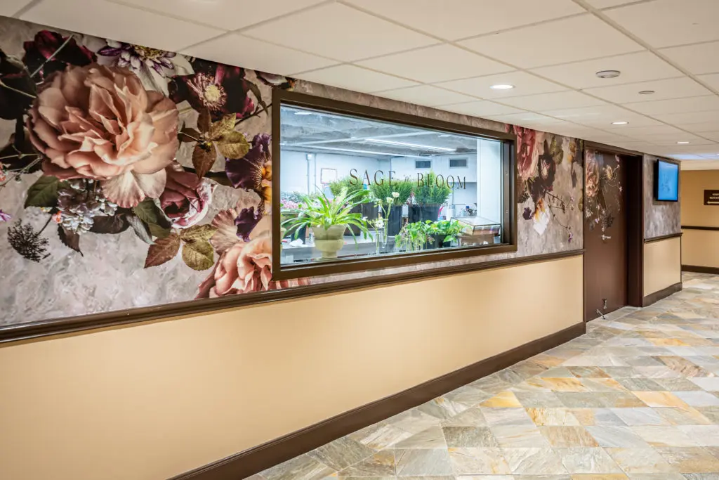 Sage 'n' Bloom on-site floral design studio at The Houstonian Hotel, Club & Spa. (Steve Lee Photography)