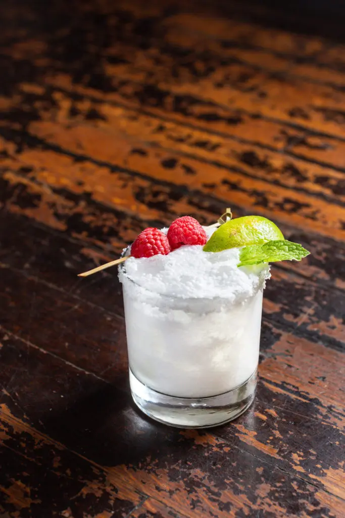 The frothy Composer cocktail at Lucille's is a sure winner for a sultry summer night. (Photo by Jenn Duncan)