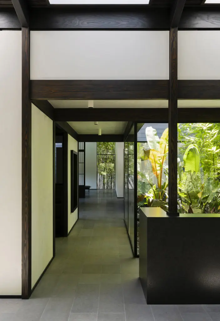 One of two axises which run through the house and are joined by the interior courtyard.  (Photo by Jack Thompson Photography)