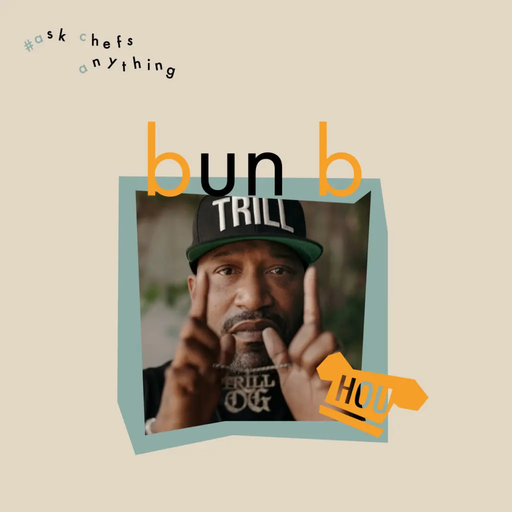 Bun B is getting into the food auction fun. (Photo by #askchefsanything)
