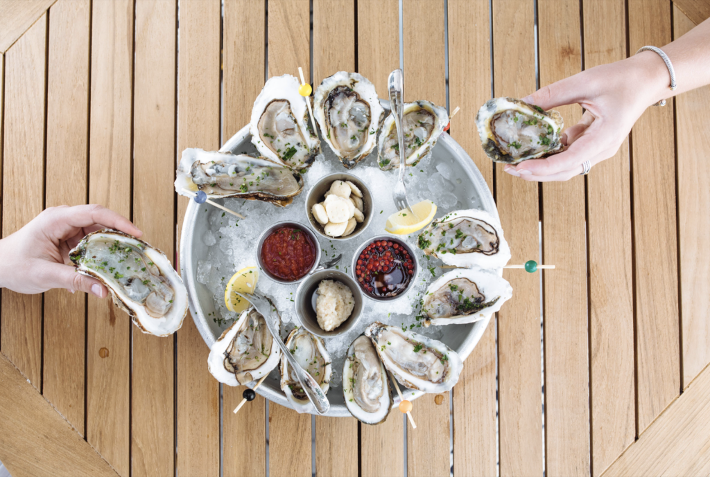 Happy hour oyster heaven. (Photo by Courtesy of Vandelay Hospitality Group)