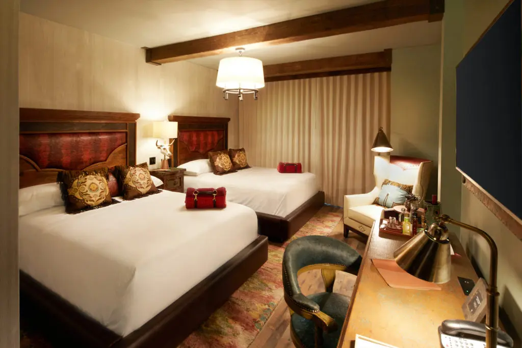 A guest room in Hotel Drover. 