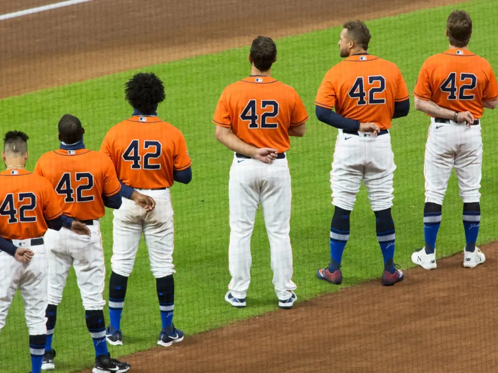 The Houston Astros walking off in protest of racial injustice and not playing a scheduled game created some powerful scenes. (Photo by F. Carter Smith)