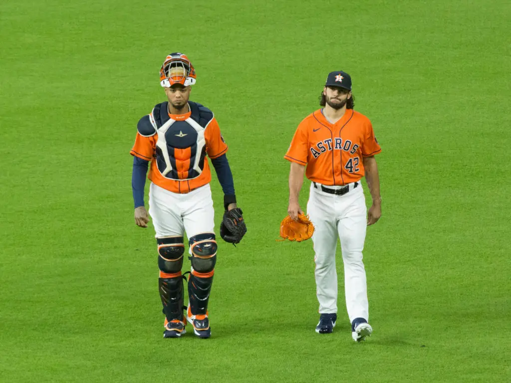 The Houston Astros walking off in protest of racial injustice and not playing a scheduled game created some powerful scenes. (Photo by F. Carter Smith)