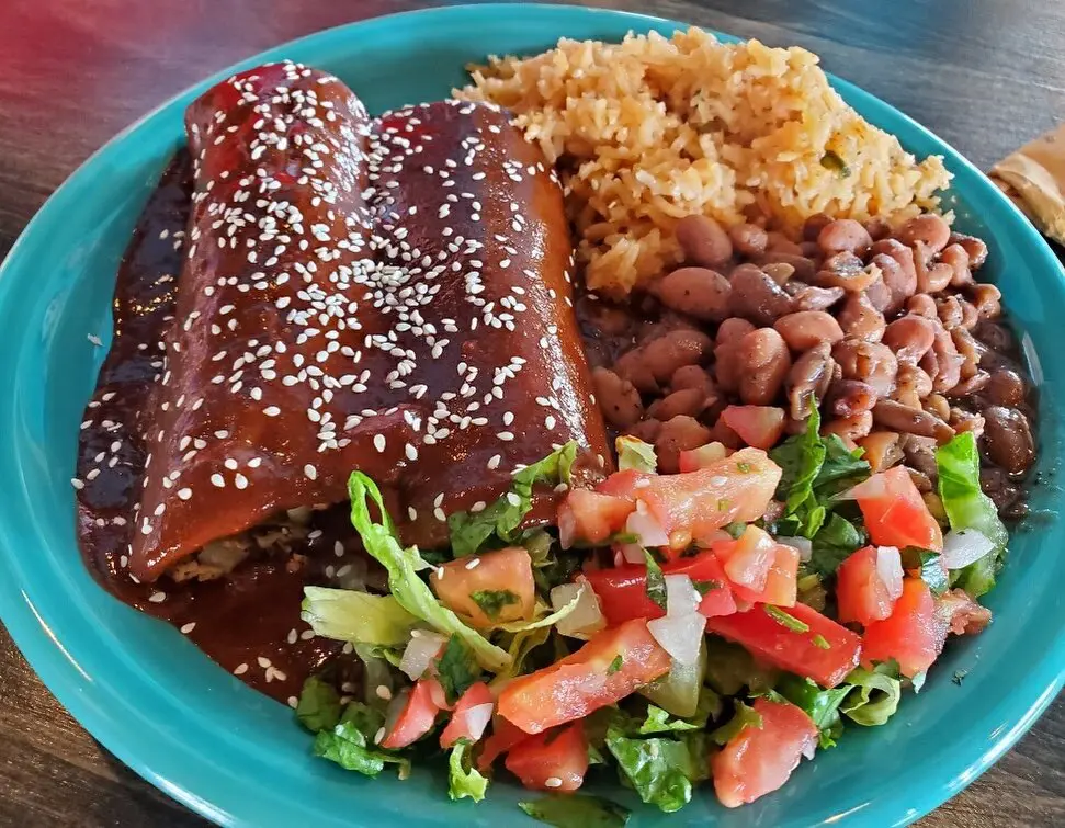 The mole enchilada's at Enchilada's Olé.