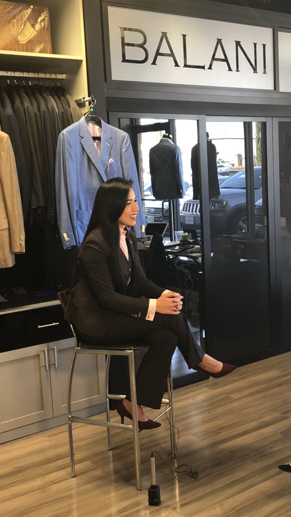 Corrie Domingo of Balani Custom Clothiers