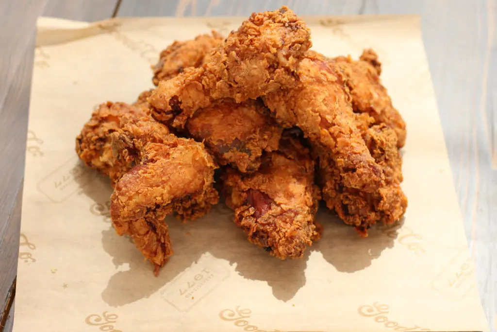 This image of Goode Bird's buttermilk fried chicken could not look any more delicious. (Photo by Allison Moorman)