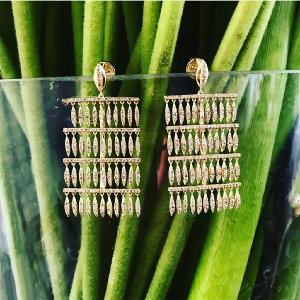 Ileana's earrings are as ancient as they are modern.