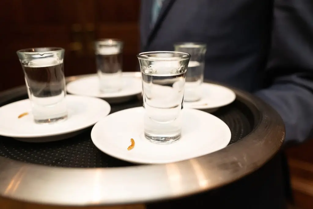 Mezcal with the worm, an homage to the drink from Urban Cowboy (Photo by Daniel Ortiz)