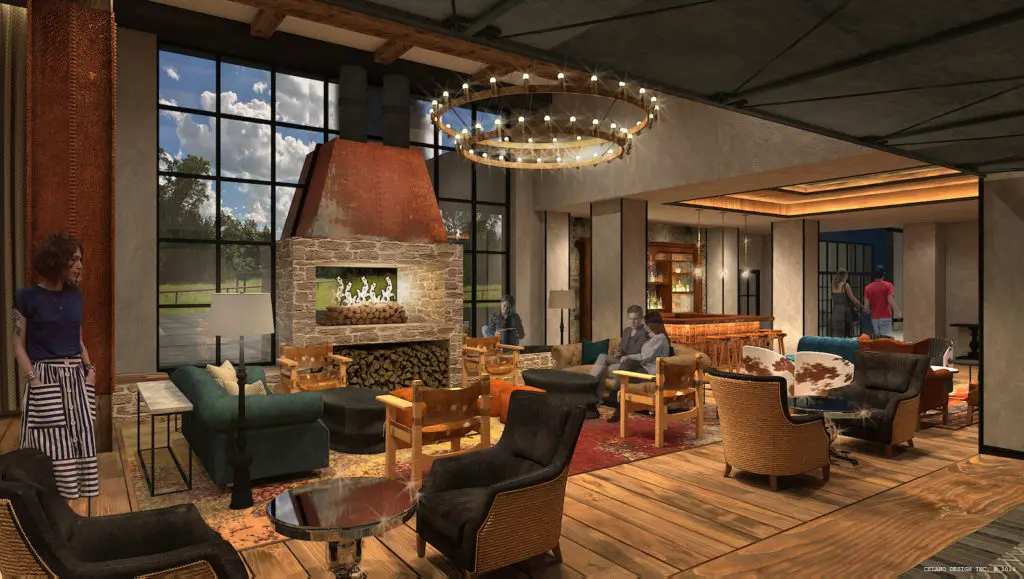 The Lobby Lounge of Hotel Drover. 