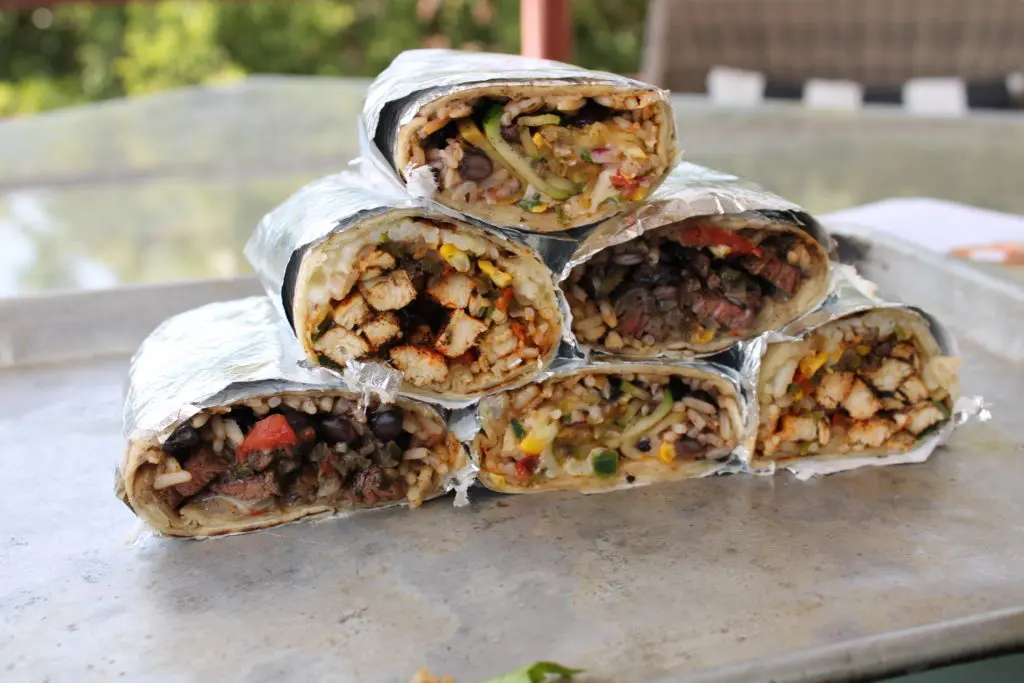 Burritos to go.