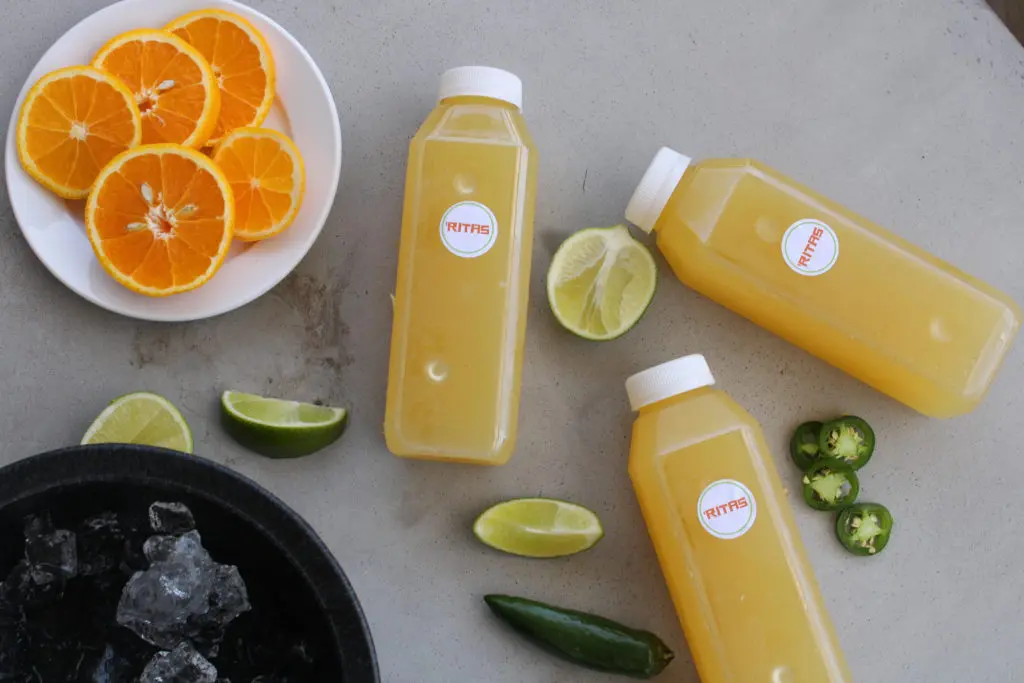 The collection of pre-mixed Ritas.