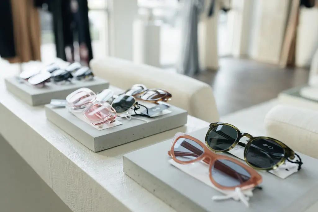 UK-based Pala Eyewear's frames are made predominately with bio-acetate. (Photo by  Marshall David of Secretary Studio)