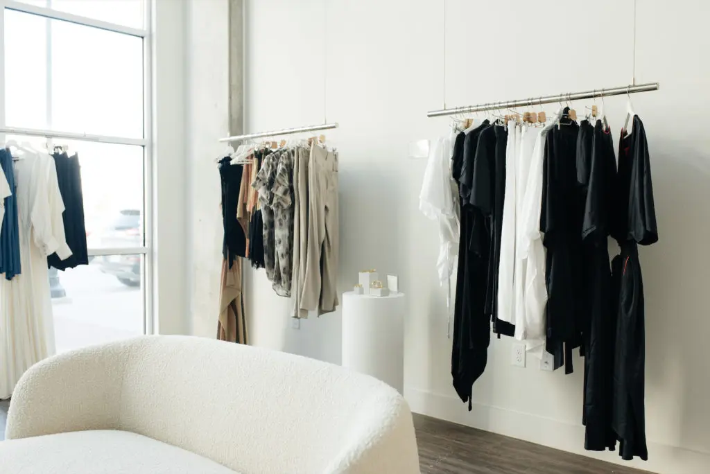 Eco-luxury brand FERRAH at Lela Orr's Sept concept shop.. (Photo by  Marshall David of Secretary Studio)