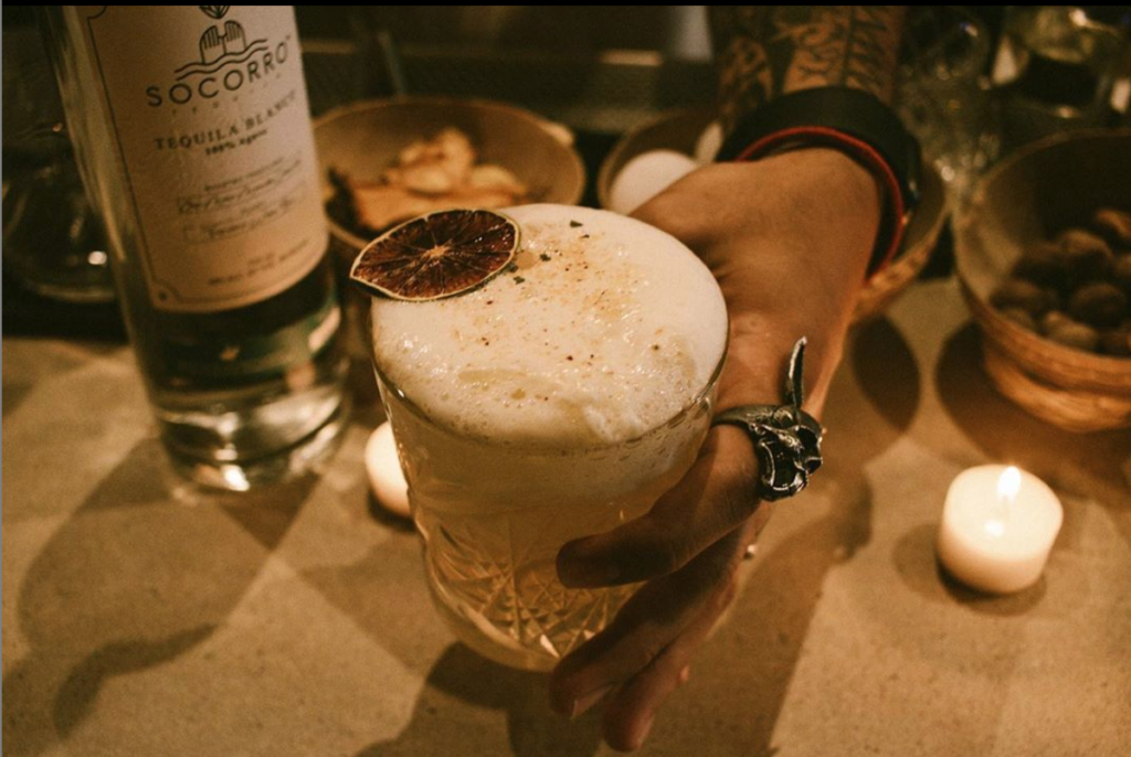 The back bar, Ayahuasca, has darker vibes contrasting the light and airy feel of Xaman. (Courtesy) 