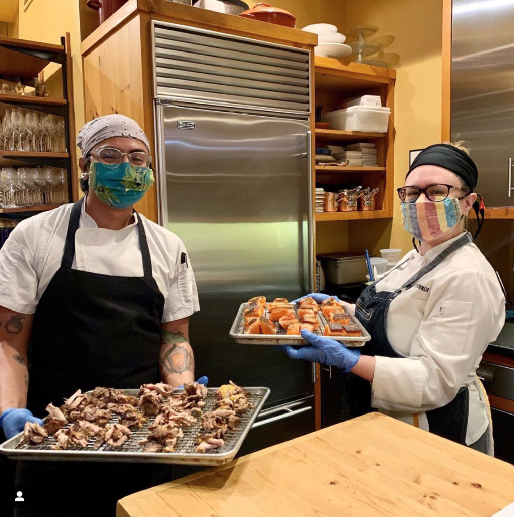 Kitchen staff at Topolobampo in Chicago where Houston's Southern Smoke Foundation is helping establish the Chicago Restaurant Workers Relief Fund. (Instagram photo)
