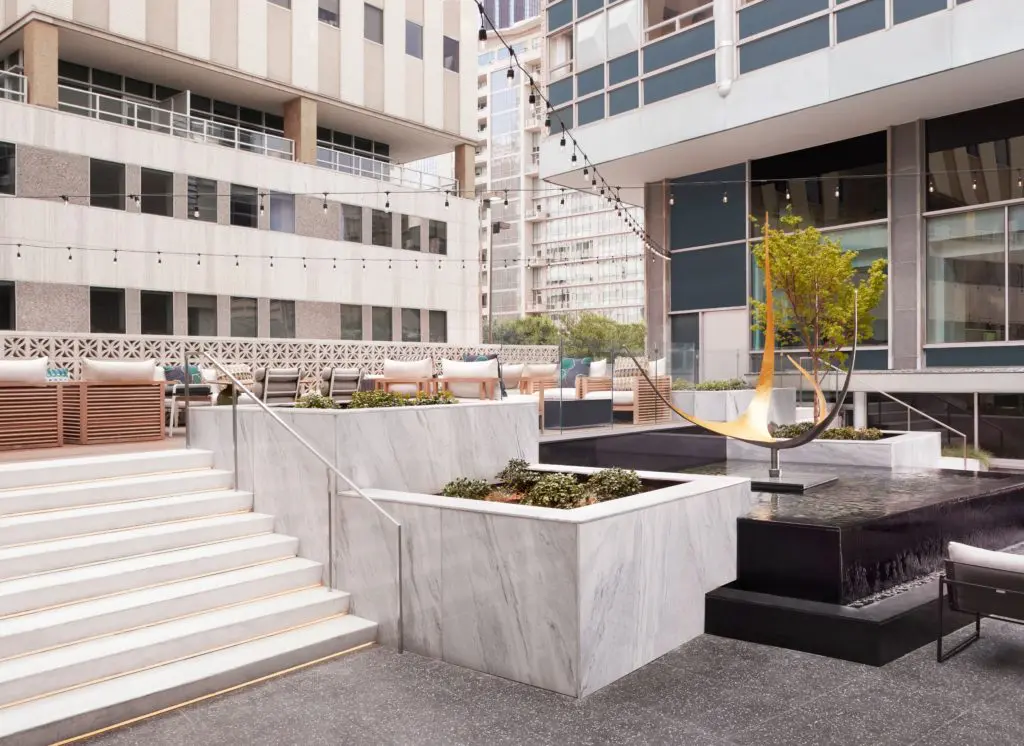 Statler offers tranquil outdoor environments.