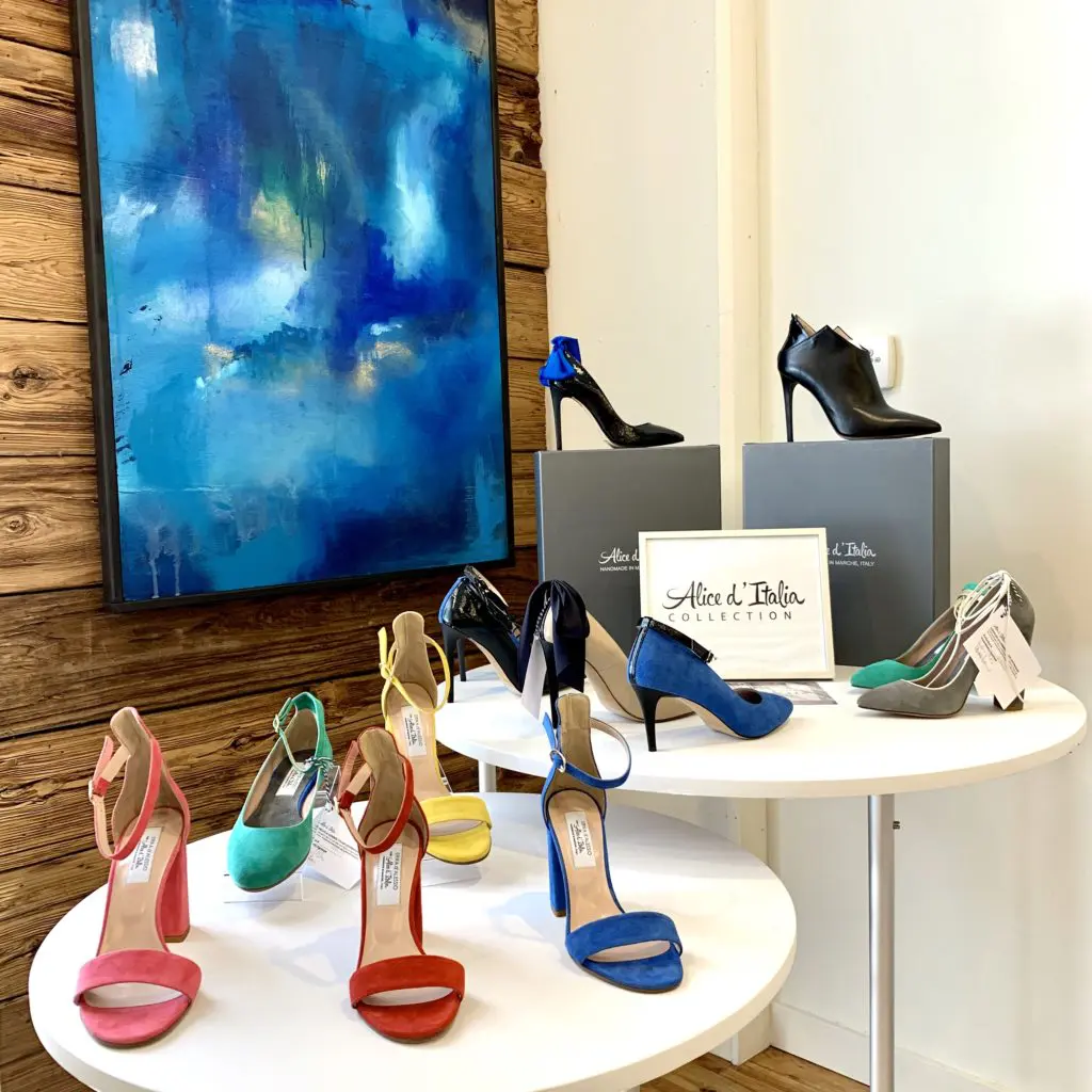 Alice d’Italia, one of the featured brands in the The Pop-Up Co-Op fundraiser, crafts handmade Italian footwear for women.