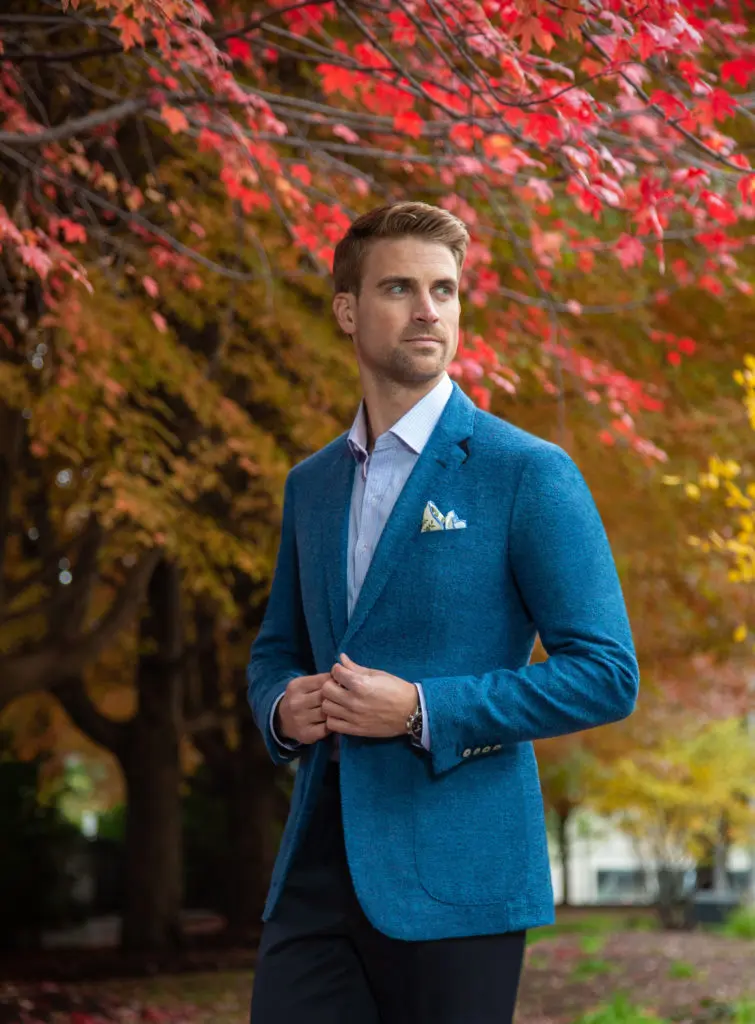 Teal Sport Coat from Balani Custom Clothiers. (Courtesy photo)