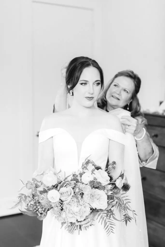 Bride and her mother before the ceremony.