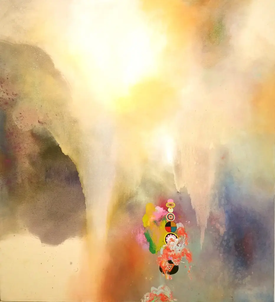 Jackie Tileston's "Expanse of the Space Treasury," 2018, at Holly Johnson Gallery 