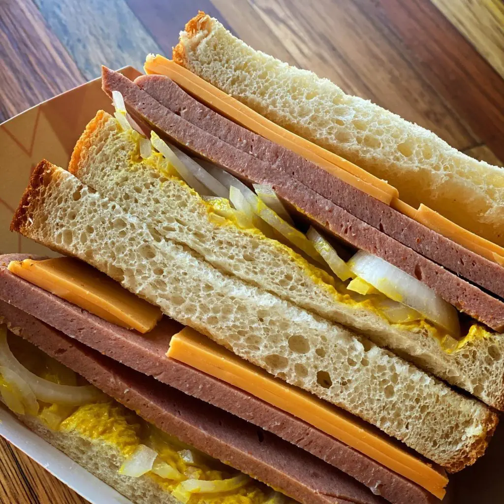 Thunderbird Station serves up throwback bites like the bologna sandwich. (Courtesy)