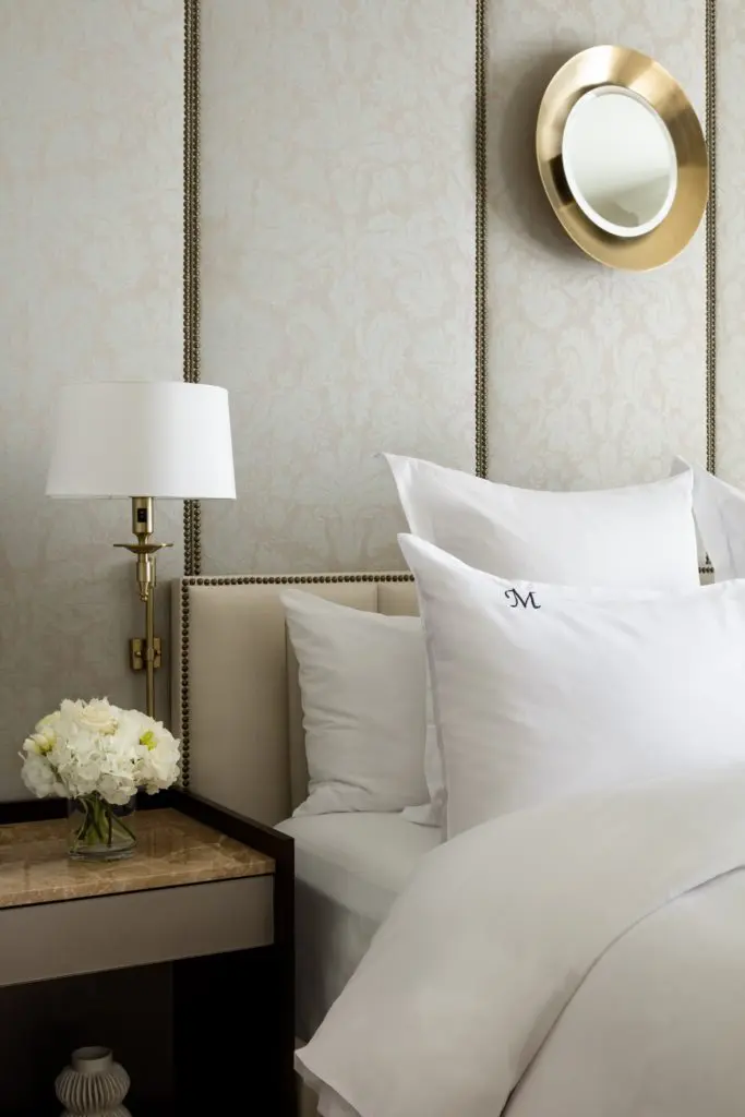 Detail of the Rosewood Suite bedroom. 
