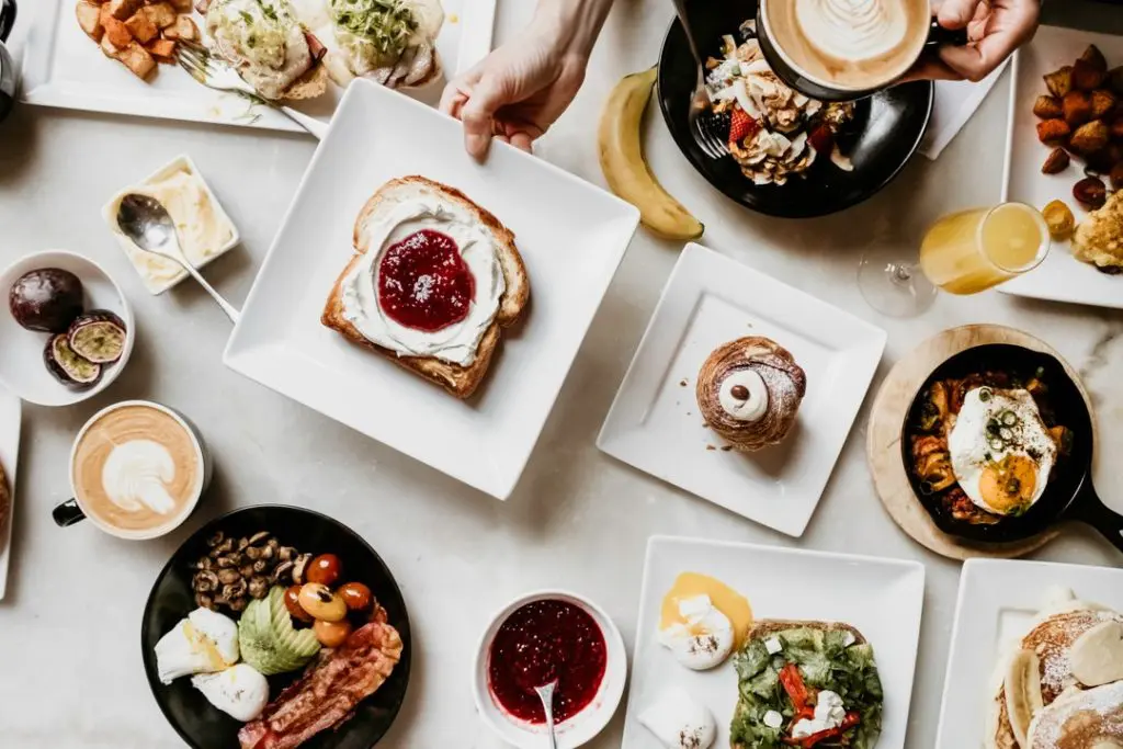 Three meals and every "nosh" in between.
