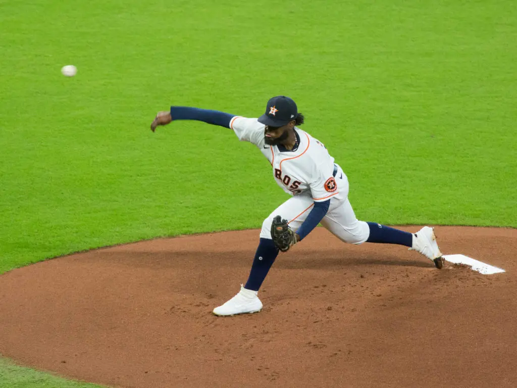Cristian Javier is not sure what role he'll play for the Astros in the playoffs. He just wants to pitch. (Photo by F. Carter Smith)