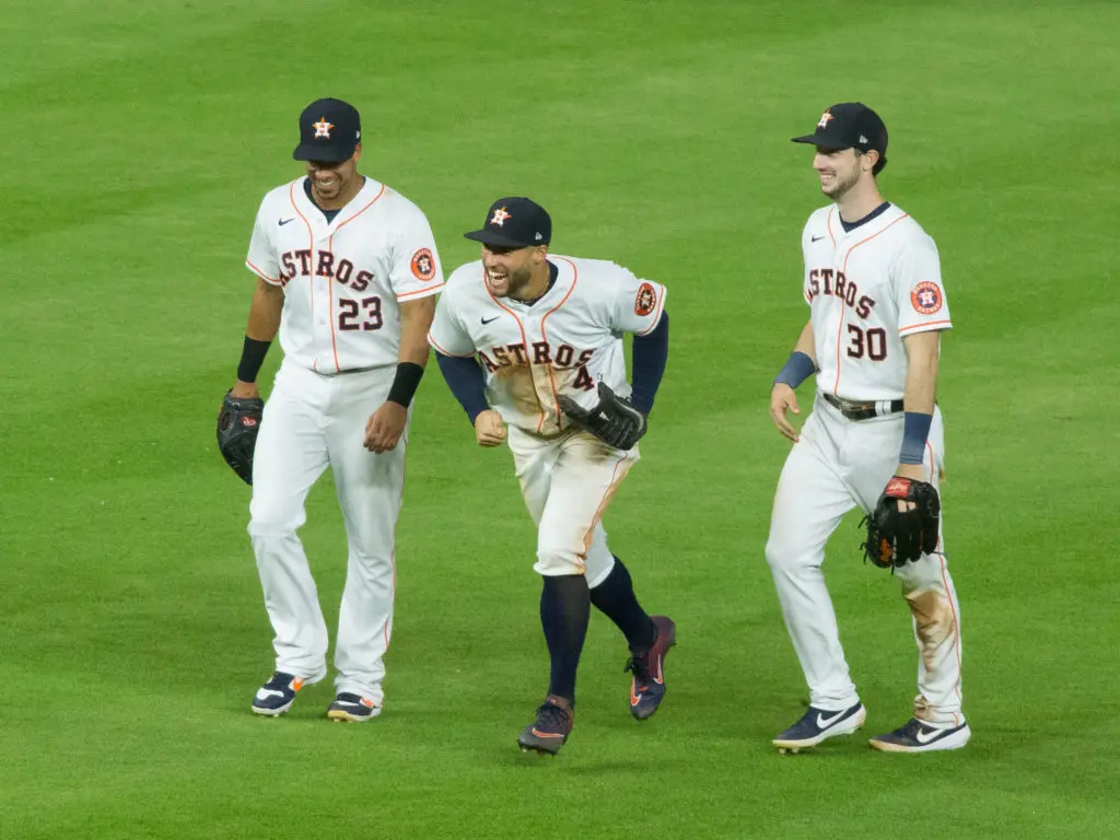 The Astros outfield is one of the best in baseball. (Photo by F. Carter Smith)