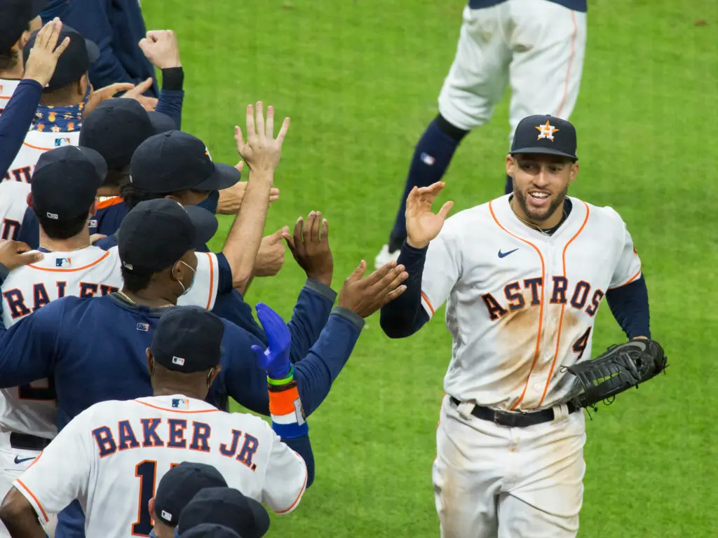 George Springer and the Astros are starting to get that winning feeling again. (Photo by F. Carter Smith)