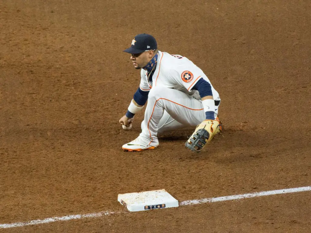 Yuli Gurriel is usually very steady on defense. (Photo by F. Carter Smith)