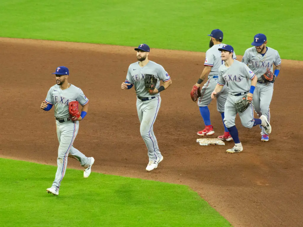 The Texas Rangers are having some fun. (Photo by F. Carter Smith)