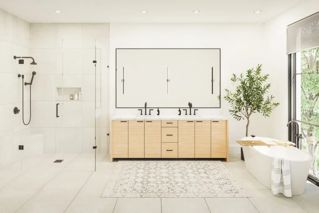 City Home – spacious spa bath