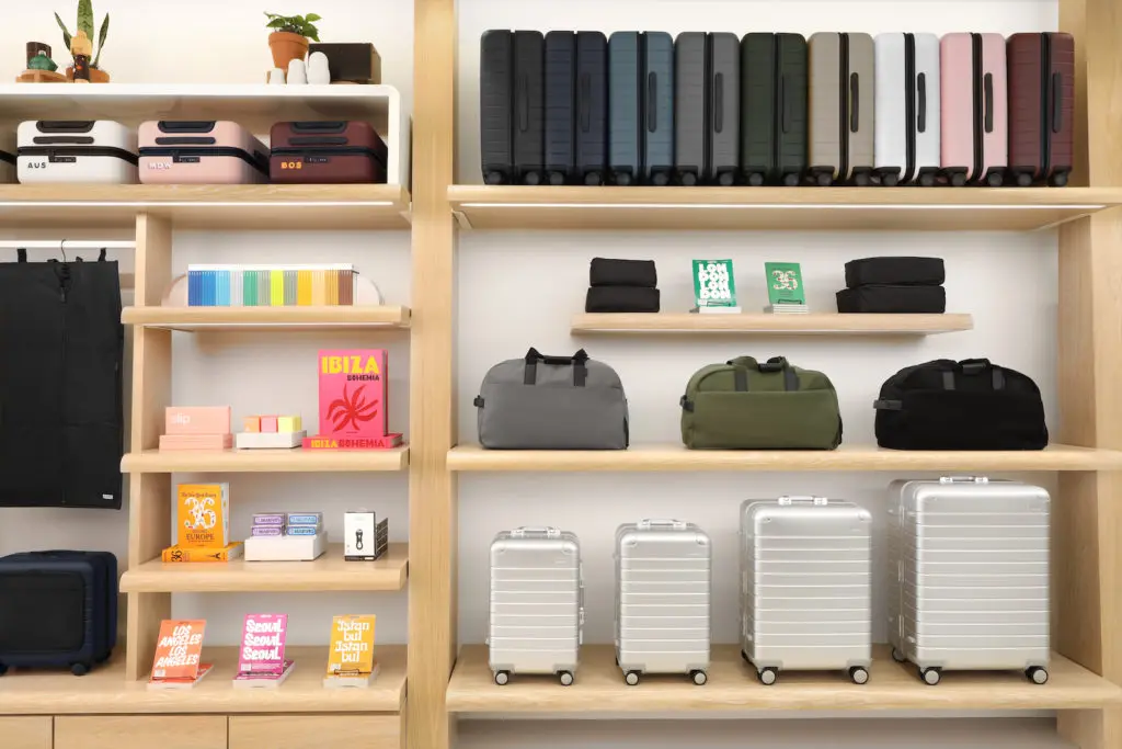 Away stores also include a thoughtful curation of luxe travel accessories and products. 