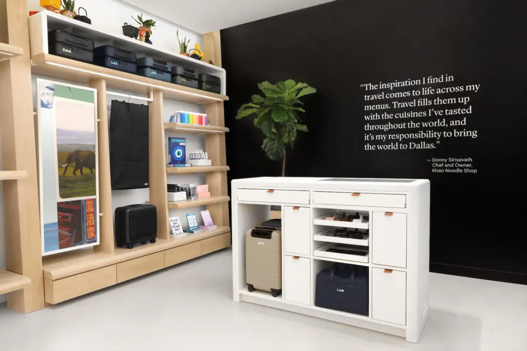 The Dallas Away store is one of the brand’s relatively rare boutiques designed with individual cities in mind.