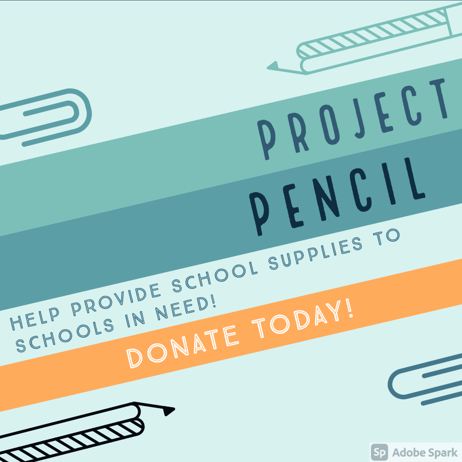 Project Pencil, helps provide school supplies to students and schools in need.