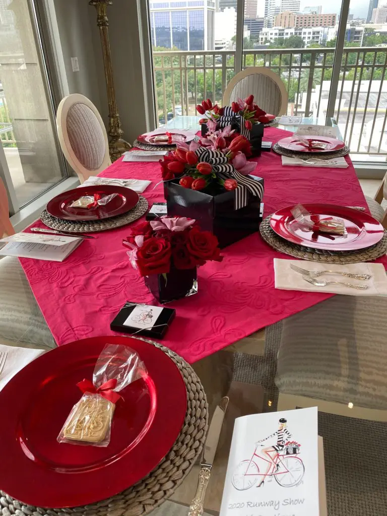 Salvation Army Women's Auxiliary member Carol Sharpe created the logo and the centerpieces for each of the luncheon hostesses' homes. (Photo by Shelby Hodge)