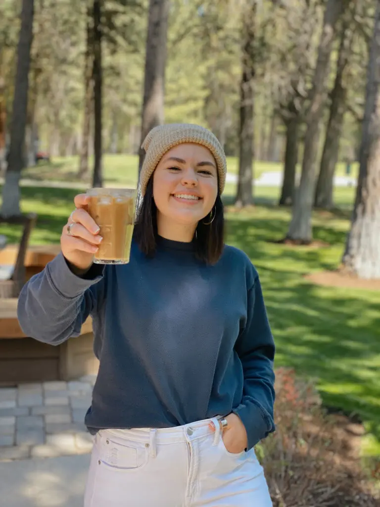You can find Brittani Lancaster on TikTok, sharing her favorite way to make ice coffee for breakfast.