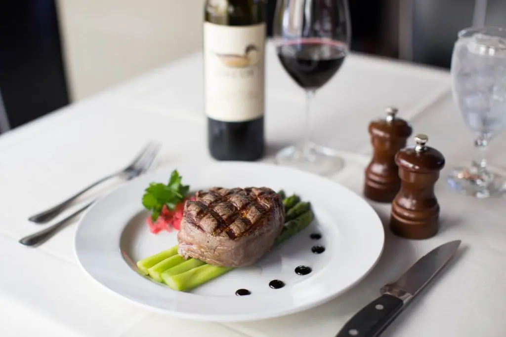 Keller Chophouse sources its steak from the storied Allen Brothers in Chicago.