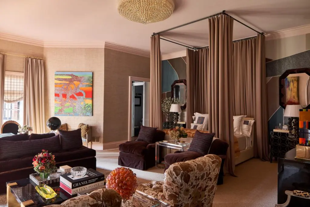 Kips Bay Decorator House Dallas: Master bedroom designed by Kirsten Kelli, LLC. (Photo by Stephen Karlisch)