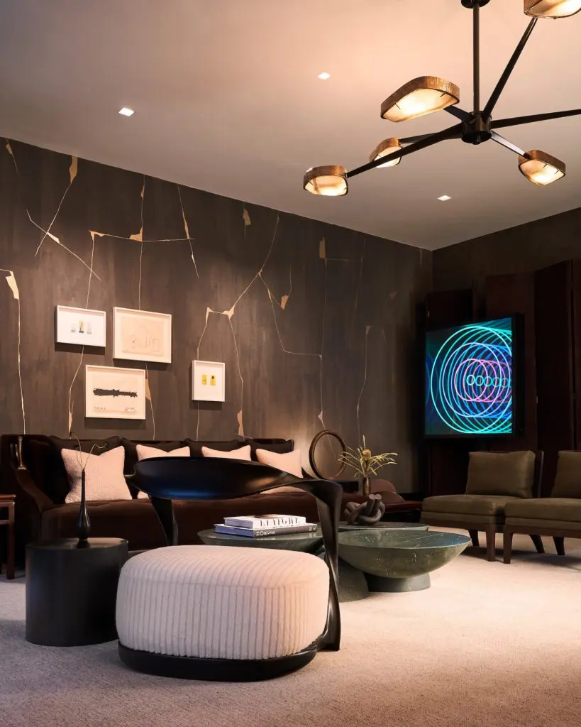 Upstairs living room designed by Ten Plus Three. (Photo by Stephen Karlisch)