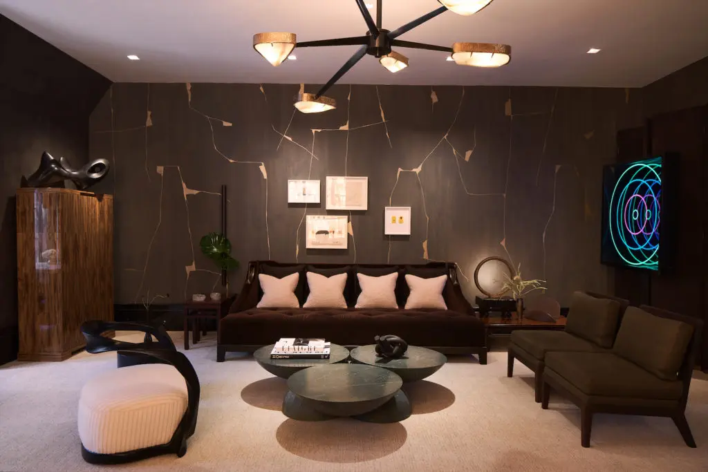 Upstairs living room designed by Ten Plus Three. (Photo by Stephen Karlisch)