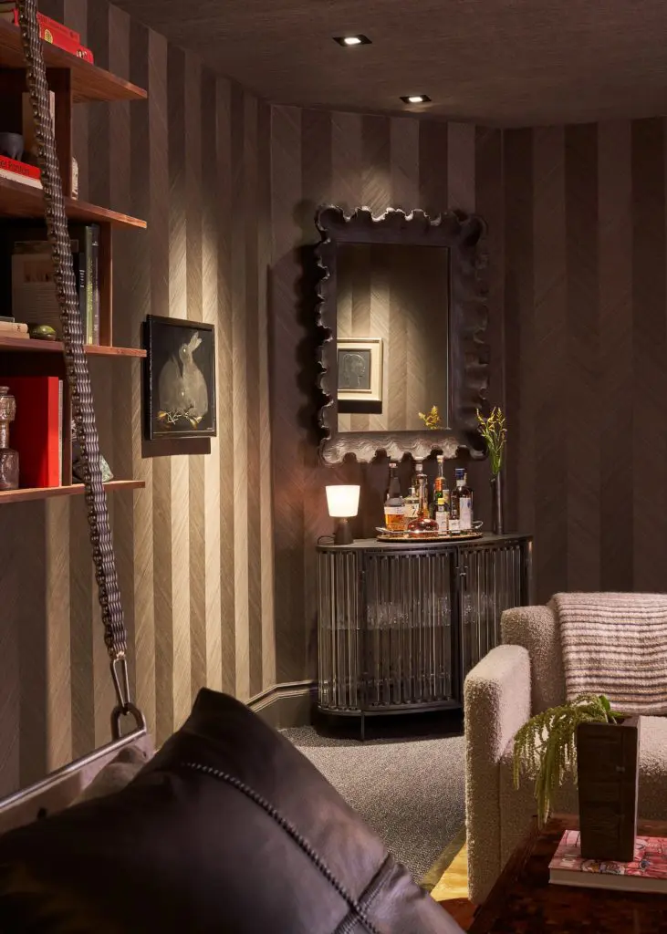 Media Room designed by Cravotta Interiors. (Photo by Stephen Karlisch)