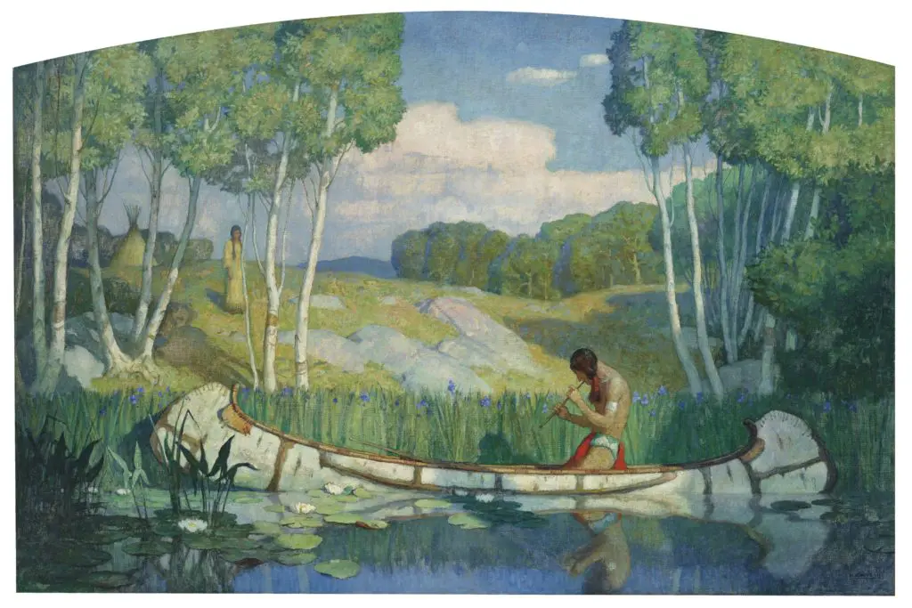 N.C. Wyeth’s masterwork "Indian Love Call" (estimate: $2,000,000-3,000,000)