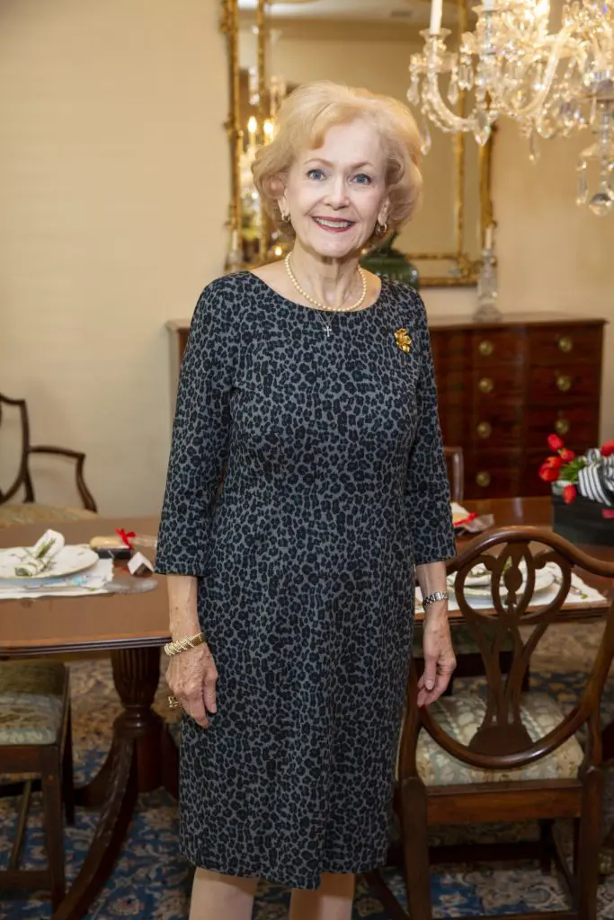 Chic Boutique Showroom chair Sally Gray at a private home for viewing of the 'Reflections on Style' fashion show and program. (Photo by Jenny Antill Clifton)