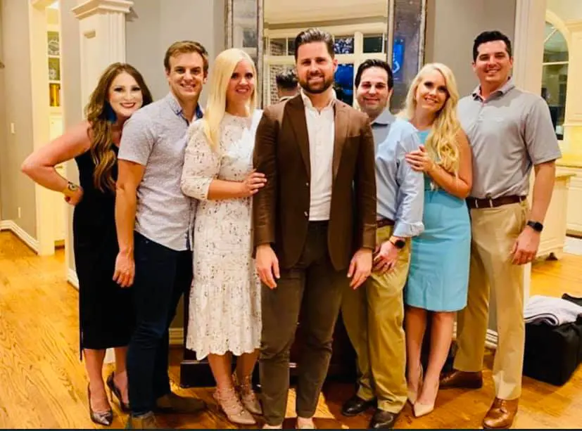 The 2020 Leukemia & Lymphoma Society Man of the Year team Sommer Leonard, Matthew Lawrence, Mary Hooton, Kyle Santolini, Ryan Broussard, Stephanie Carroll, and David Carroll.